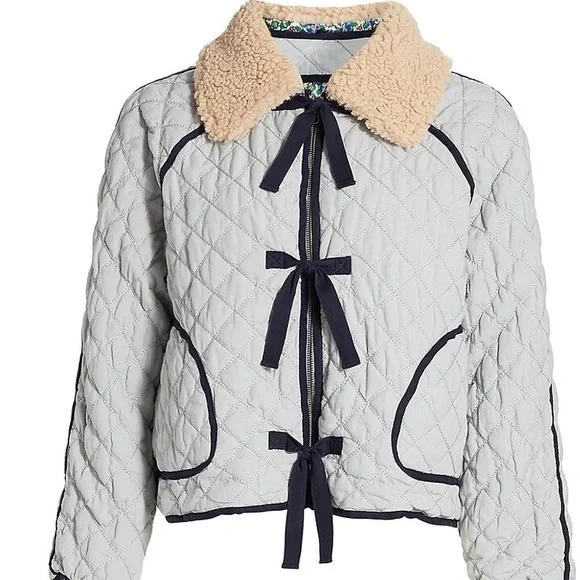 The Great. Reversible Quilted Jacket Sz 2/M - Picture 1 of 11